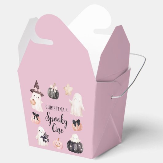 Schattigee geest Halloween meisje 1e verjaardagsfe Bedankdoosjes (Geopend)