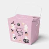 Schattigee geest Halloween meisje 1e verjaardagsfe Bedankdoosjes (Voorkant Zijde)