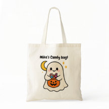 Schattigee geest Halloween snoep tas
