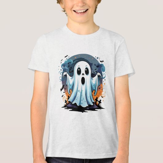 Schattigee geest, Halloween Tri-Blend Shirt (Voorkant)