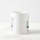 Schattigee geest in Struiken heet Halloween Koffiemok (Center)