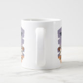 Schattigee geest Kinder Trick or treat onder Spook Grote Koffiekop (Achterkant)