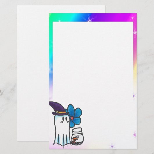 Schattigee geest Kurt Spoopyton Briefpapier (Voorkant / Achterkant)