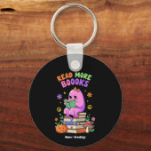Schattigee geest "Lees meer boeken" Grappig Hallow Sleutelhanger (Voorkant)