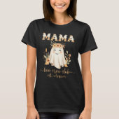 Schattigee geest Mama Boo Crew Club Boho Halloween T-shirt (Voorkant)