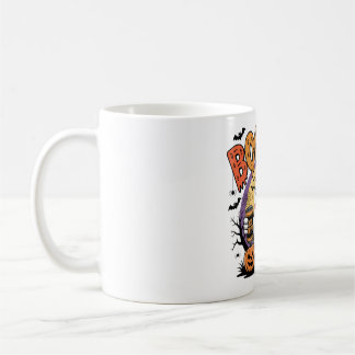 Schattigee geest met Boo Brew Halloween-kunst Koffiemok