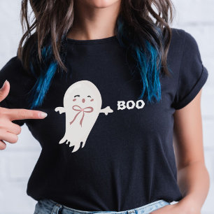 Schattigee geest met Bow Boo T-shirt