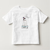 Schattigee geest met heks Pet Halloween gepersonal Kinder Shirts (Voorkant)