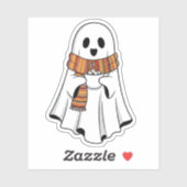 Schattigee geest met hete cacao-Sticker Sticker (Vel)