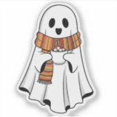 Schattigee geest met hete cacao-Sticker Sticker (Voorkant)