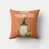 Schattigee geest met Jack-o-Lantern pompoenen Hall Kussen (Achterkant)