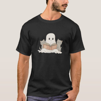 Schattigee geest met katten die een boek lezen Cat T-shirt
