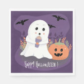 Schattigee geest met koude pompoen Spice Latte ser Servet (Voorkant)