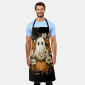 Schattigee geest met pompoen en Herfst bloesems - Schort (Gedragen)