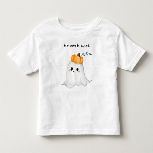 Schattigee geest met te Schattige om te spook Kinder Shirts (Voorkant)