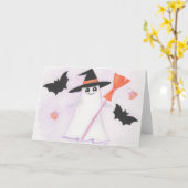 Schattigee geest met vleermuizen en snoep kaart (Gele Bloem)