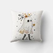 Schattigee geest met zonnebloemen grillige Hallowe Kussen (Achterkant)