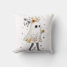 Schattigee geest met zonnebloemen grillige Hallowe Kussen