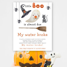 Schattigee geest - Mijn water brak baby shower Poster