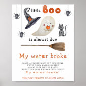 Schattigee geest - Mijn water brak baby shower Poster (Voorkant)
