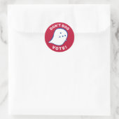 Schattigee geest niet boe, stem! Sticker (Tas)