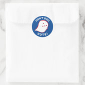 Schattigee geest niet boe, stem! Sticker (Tas)