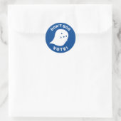 Schattigee geest niet boe, stem! Sticker (Tas)