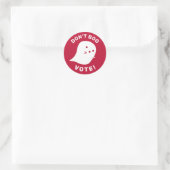 Schattigee geest niet boe, stem! Sticker (Tas)