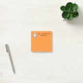 Schattigee geest op Halloween Sinaasappel Post-it® Notes (Kantoor)