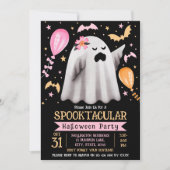 Schattigee geest spooktaculaire Kinder Halloween P Kaart (Voorkant)