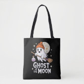 Schattigee geest van de maan Halloween Tote Bag (Voorkant)