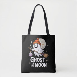 Schattigee geest van de maan Halloween Tote Bag