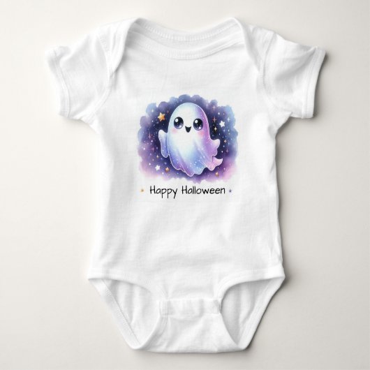 Schattigee geest, vrolijke Halloween Romper (Voorkant)