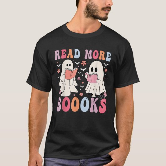 Schattigee Geesten Boeken Lees Verder Boeken Funny T-shirt (Voorkant)