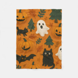 Schattigee geesten en pompoenen | Halloween fleece Deken