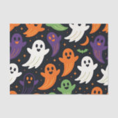 Schattigee geesten en vleermuizen Spooky Halloween Tissuepapier (Voorkant)