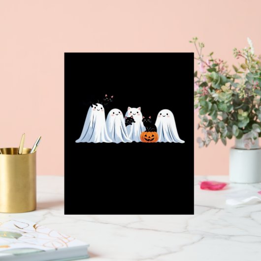 Schattigee geesten en zwarte katten Halloween - Sp Acryl Bord (Huwelijk)