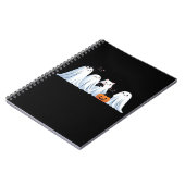 Schattigee geesten en zwarte katten Halloween - Sp Notitieboek (Linkerzijde)