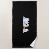 Schattigee geesten en zwarte katten Halloween - Sp Strandlaken (Voorkant)