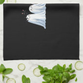 Schattigee geesten en zwarte katten Halloween - Sp Theedoek (Gevouwen)