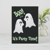 Schattigee Geesten Halloween Party Invitation voor Kaart (Staand voorkant)
