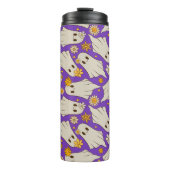 Schattigee geesten Halloween-patroon Thermosbeker (Voorkant)