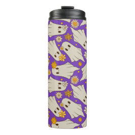 Schattigee geesten Halloween-patroon Thermosbeker