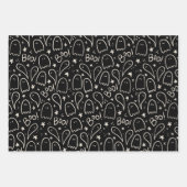 Schattigee Geesten Halloween Pattern Gift Inpakpapier Vel (Voorkant 3)