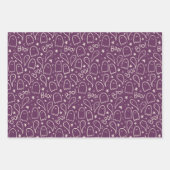 Schattigee Geesten Halloween Pattern Gift Inpakpapier Vel (Voorkant)
