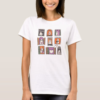 Schattigee geesten in Windows Halloween T-Shirt