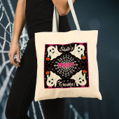 Schattigee geesten Jack o lantaarns Cobweb Tote Bag