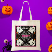 Schattigee geesten Jack o lantaarns Cobweb Tote Bag