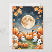 Schattigee geesten Kinder Halloween kostuumfeest Kaart (Achterkant)