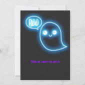 Schattigee geesten kostuum Halloween Party Kaart (Achterkant)